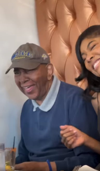 Cully Union and Gabrielle Union celebrating in a restaurant, from a post dated October 16, 2023 | Source: Instagram/gabunion