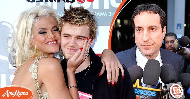 Anna Nicole Smith and son Daniel during "G-Phoria - The Award Show 4 Gamers" at Shrine Auditorium in Los Angeles, California [left] . Howard K.Stern appears outside the courthouse after a verdict was reached for Sandeep Kapoor, Khristine Eroshevich and Howard K. Stern at the Criminal Court on October 28 2010, in Los Angeles, California [right] | Photo: Getty Images