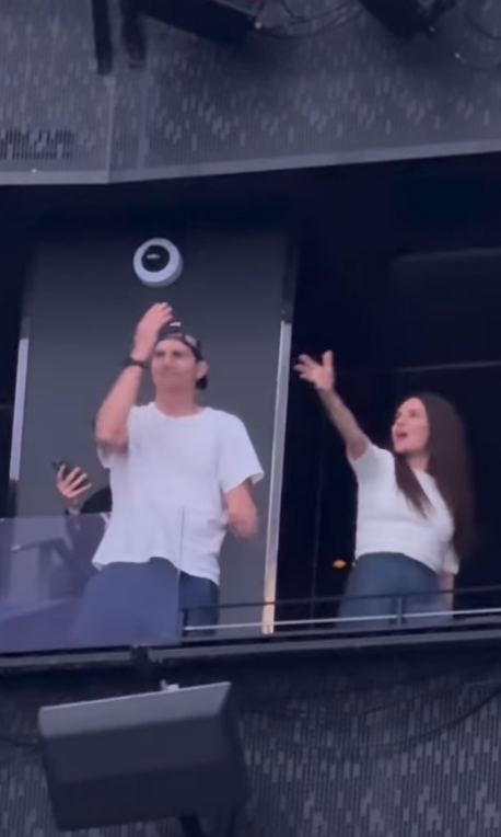 Mila Kunis and Ashton Kutcher are at the Backstreet Boys concert, from a post dated August 3, 2025 | Source: Instagram/michaelshawnmccabe