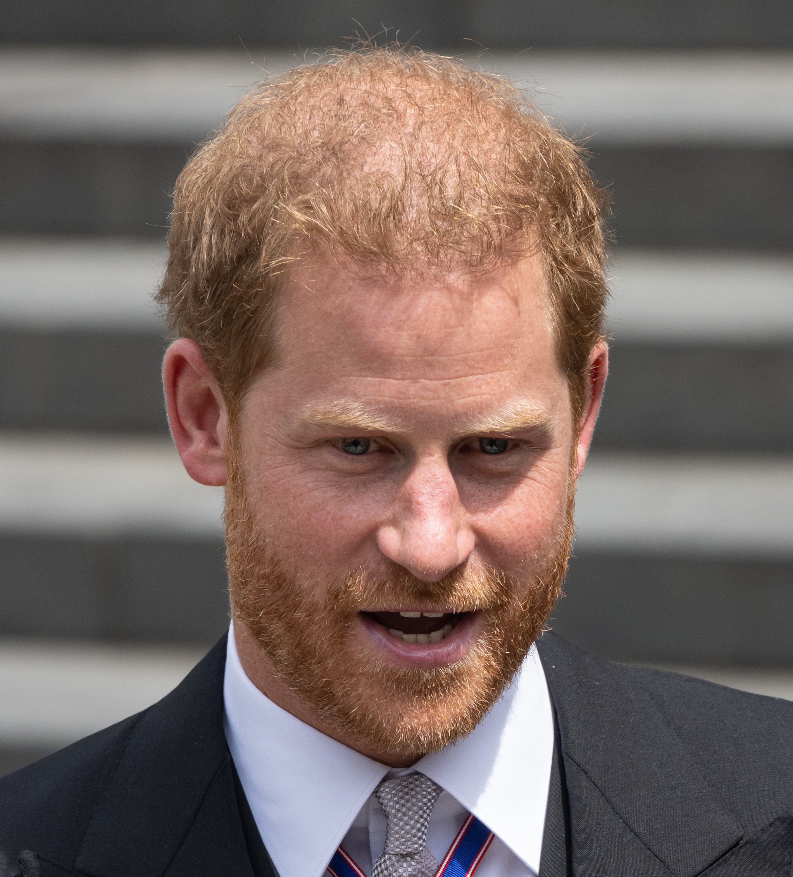 Prince Harry, Duke of Sussex attends the National Service of Thanksgiving at St Paul's Cathedral on June 03, 2022 in London, England. | Source: Getty Images