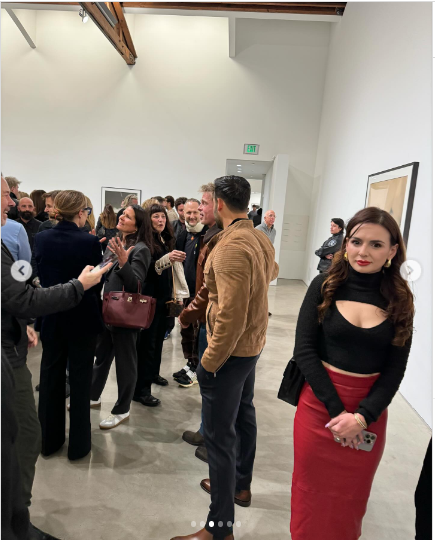 A photo of a gallery exhibition event that Brad Pitt, Angelina's father Jon Voight and brother James Haven attended posted on January 17, 2024 | Source: Instagram/lawlormedia