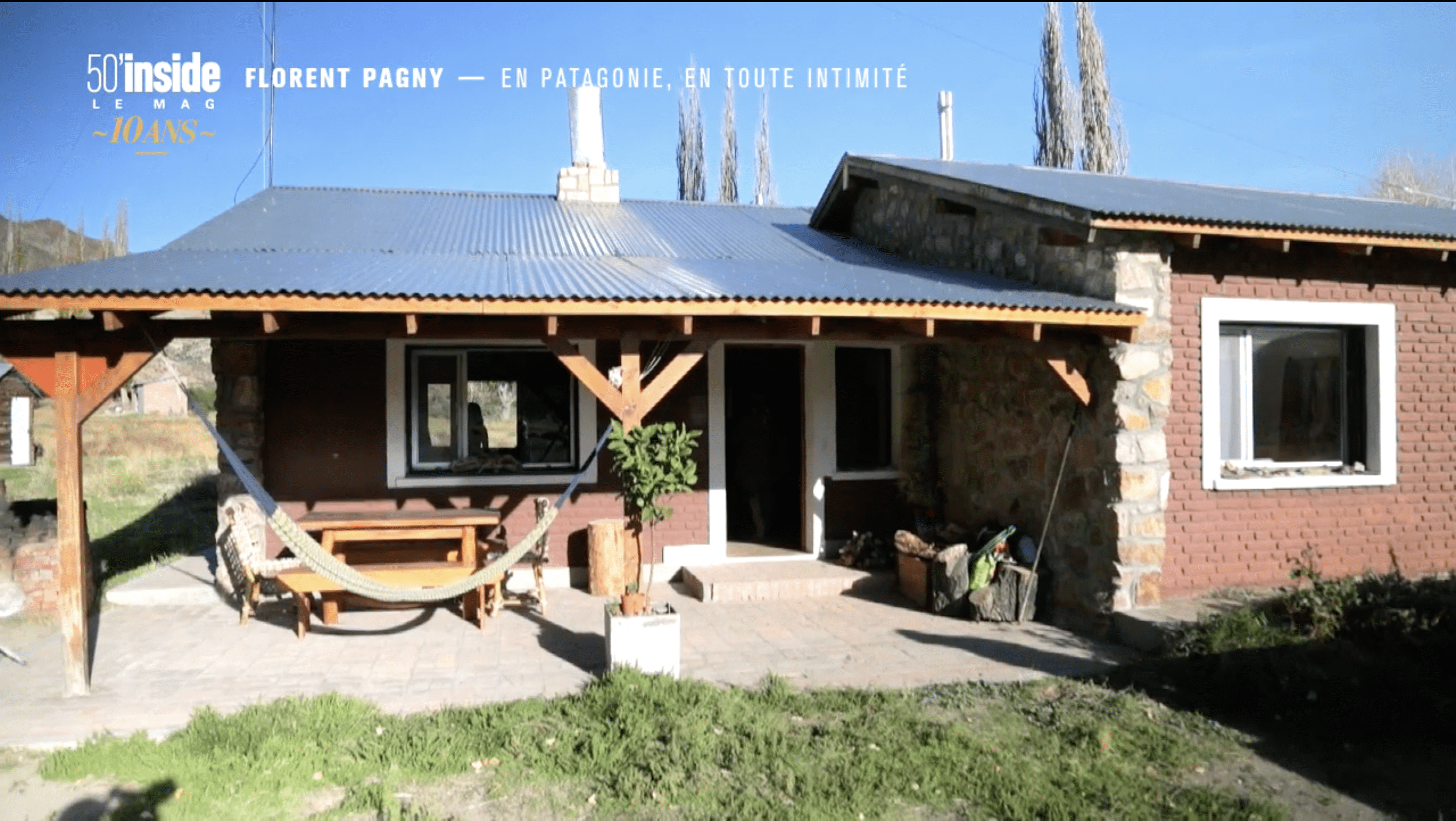 La maison de Florent Pagny en Patagonie. ǀ Source : 50' Inside-TF1