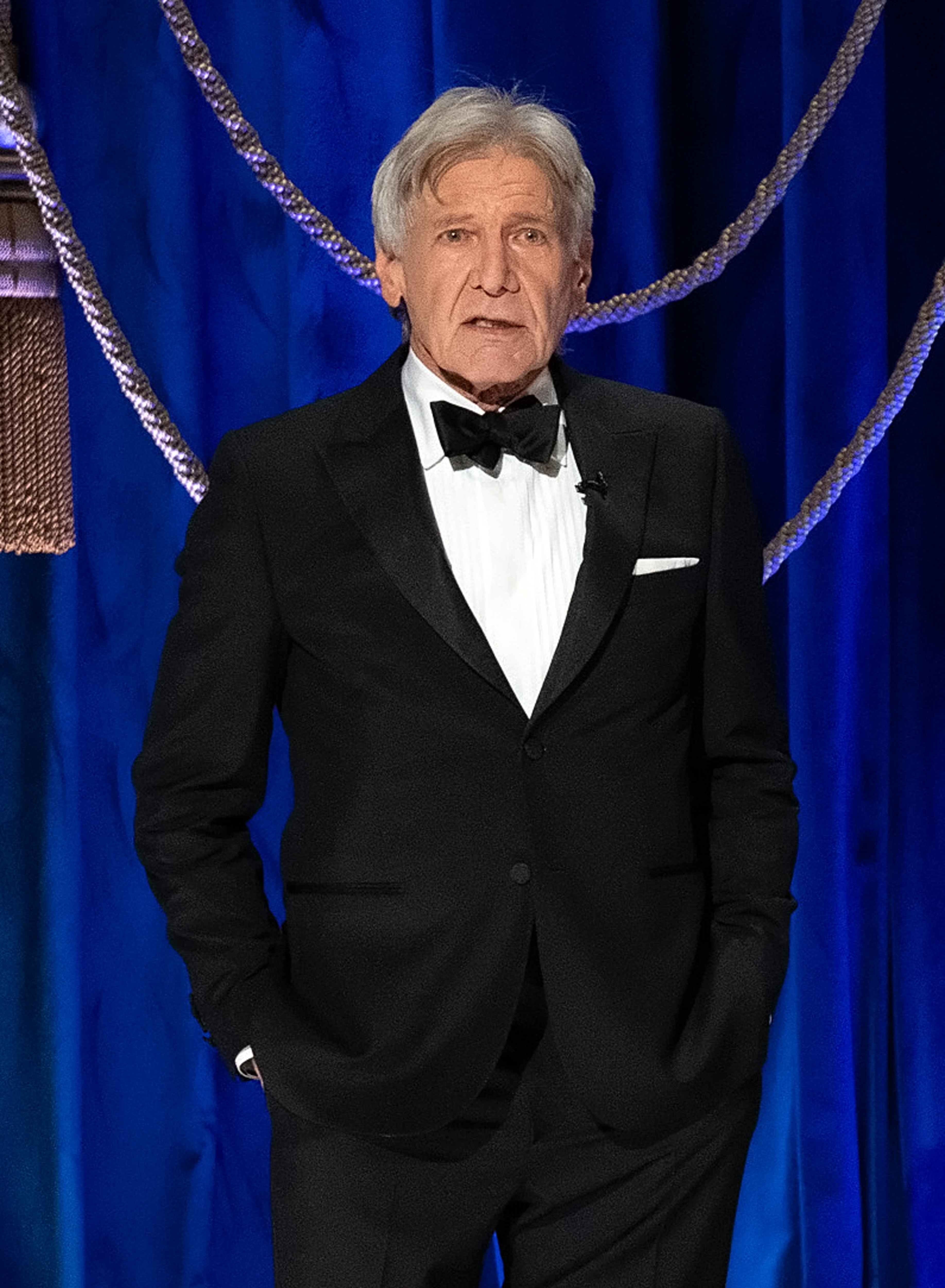 The actor was photographed during the 93rd Annual Academy Awards in Los Angeles, in April 2021. While most Hollywood legends of his era are happily taking it easy, Ford is still out there defying the laws of aging. | Source: Getty Images