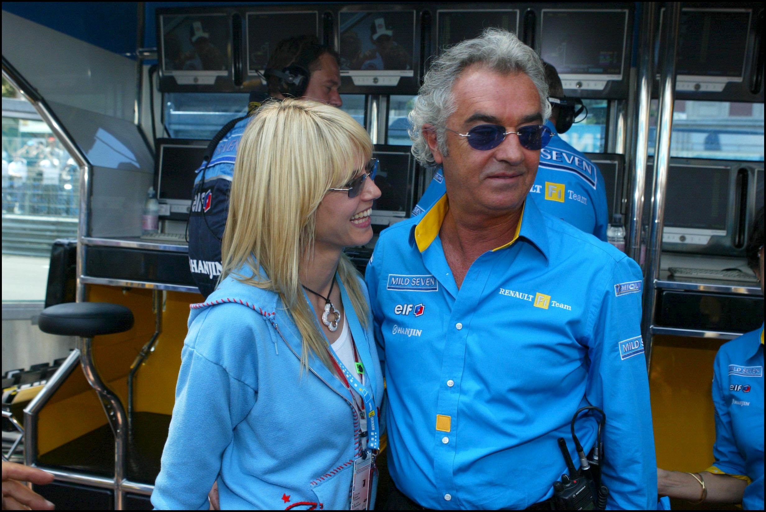 Flavio Briatore and model Heidi Klum in Monaco on June 01, 2003 | Source: Getty Images