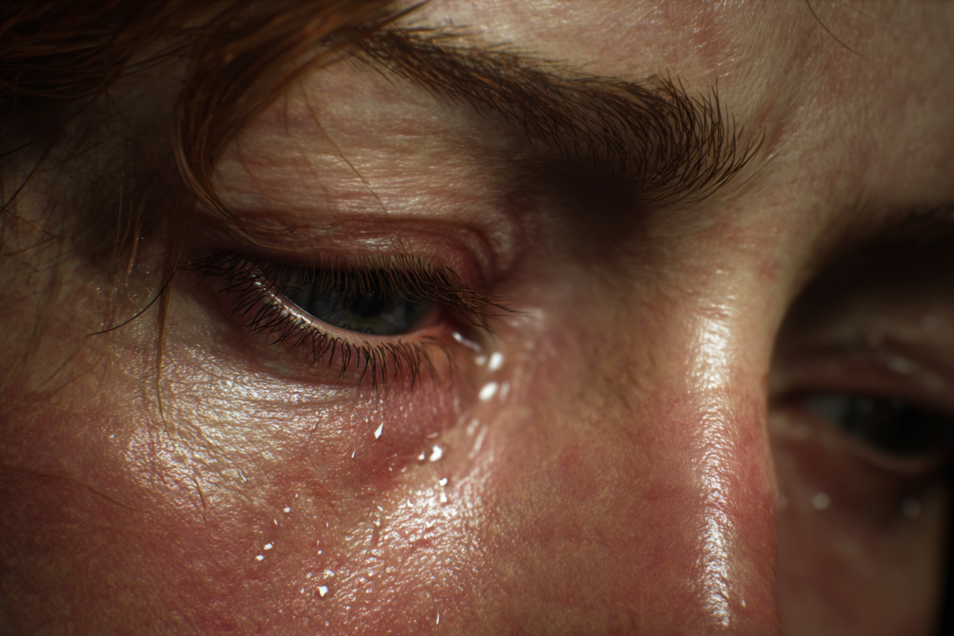 A woman crying | Source: Midjourney