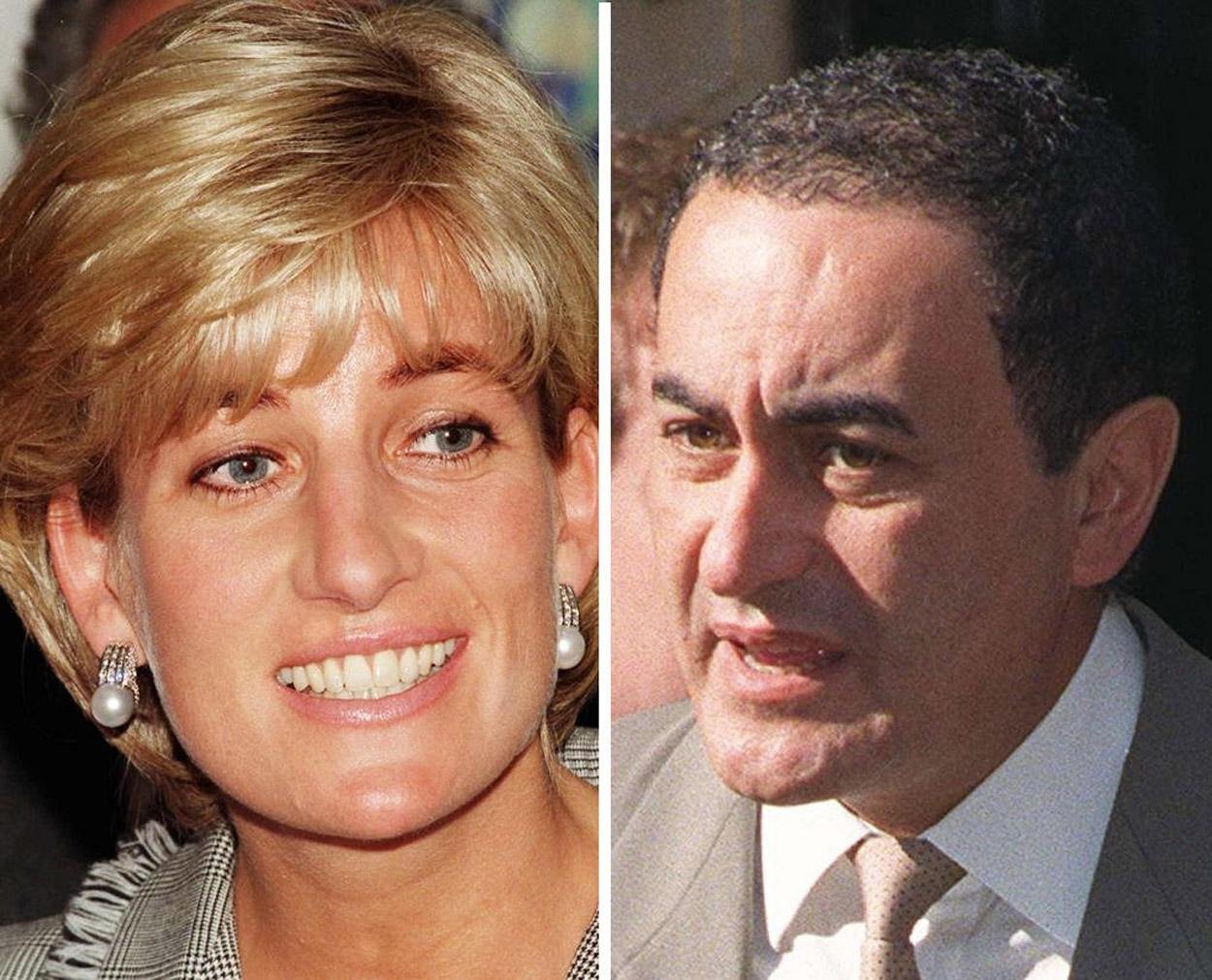 Un retrato de lado a lado de la princesa Diana de Gales y Dodi Fayed fechado el 1 de junio de 2004. | Foto: Getty Images