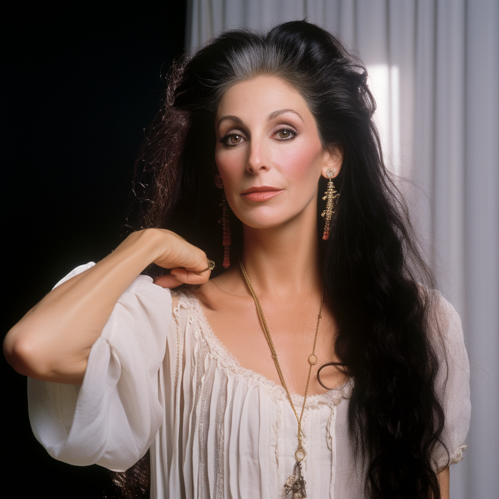 Cher in her 40s via AI | Source: Midjourney