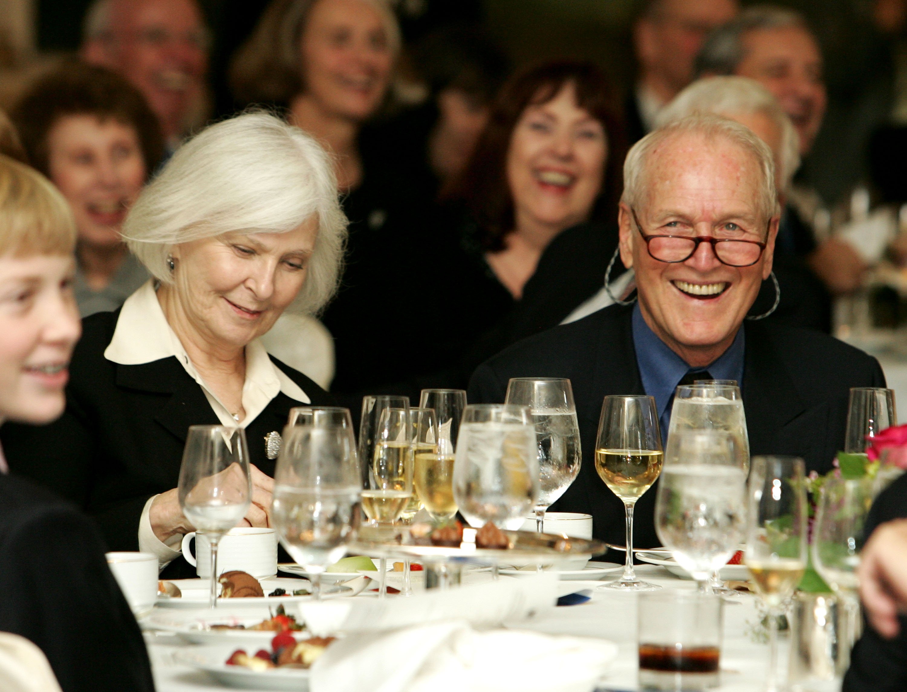 Joanne Woodward and Paul Newman during The Second Annual Barretstown New York City Gala on October 19, 2005 | Source: Getty Images