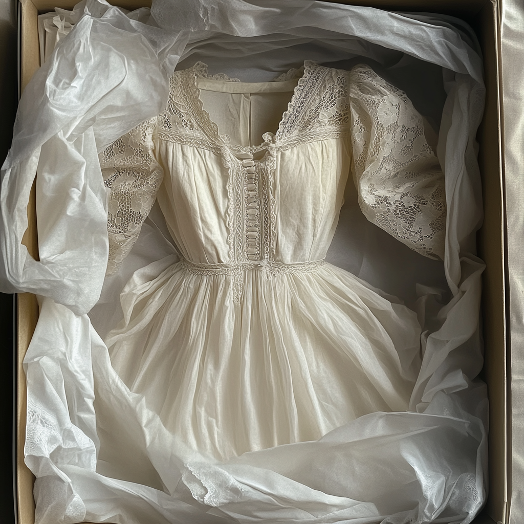 A dress in a box | Source: Midjourney