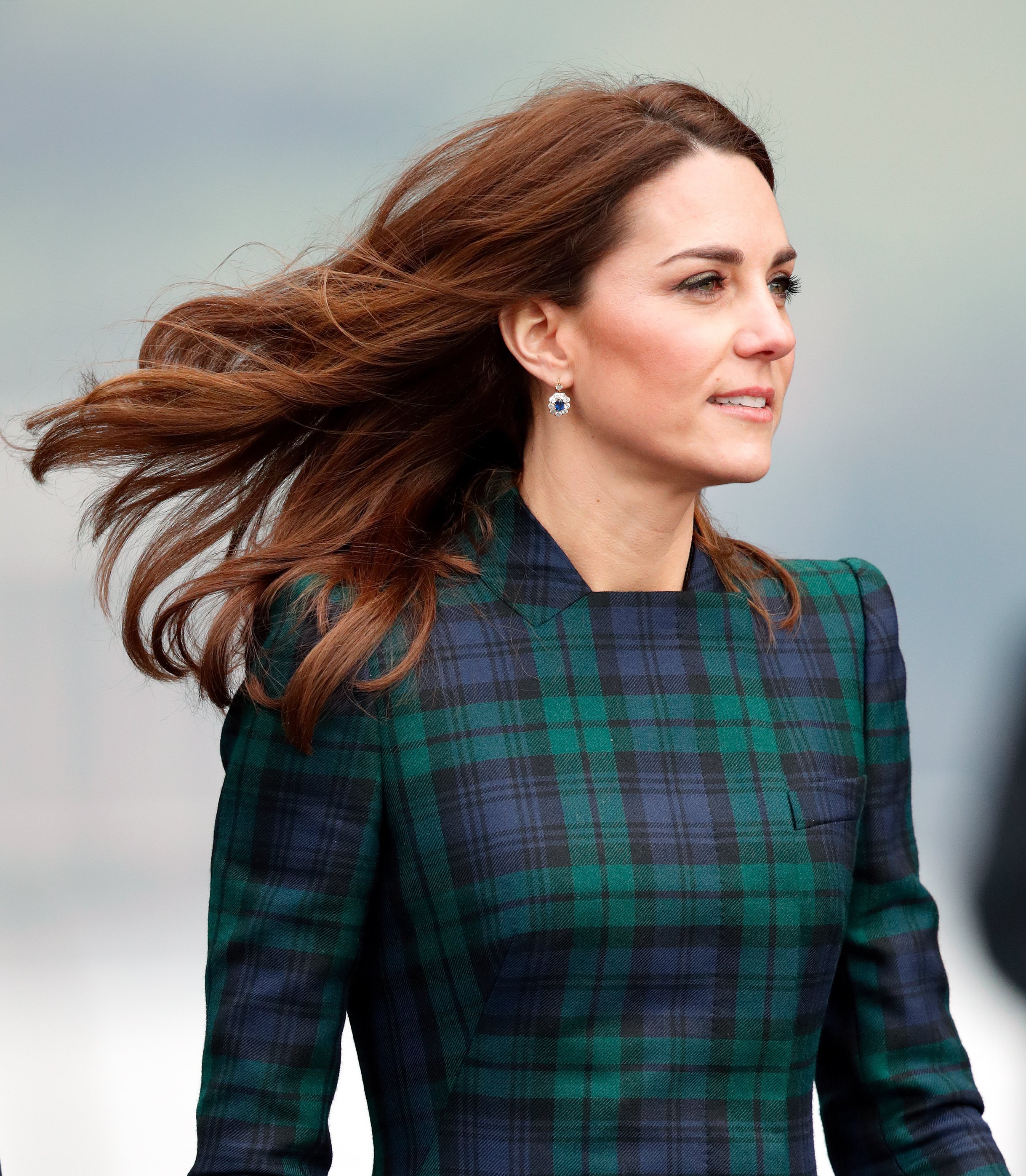 La chevelure brillante de Kate Middleton. l Source: Getty Images La chevelure brillante de Kate Middleton. l Source: Getty Images