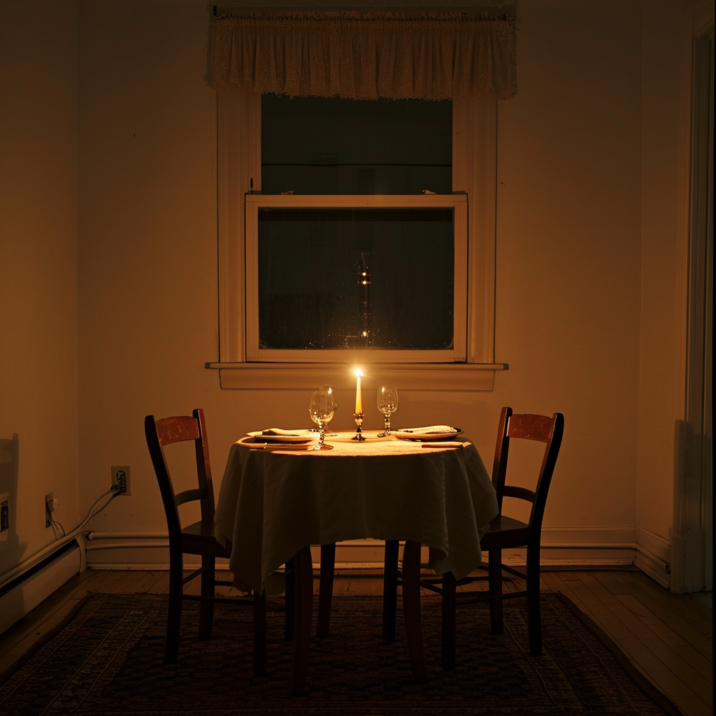 A dinner table for two | Source: Midjourney