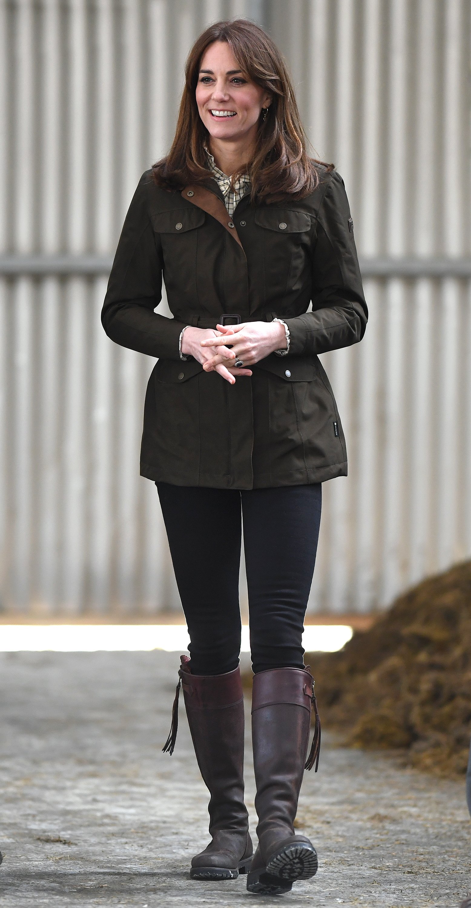 Kate Middleton pictured in her boots at Teagasc Research Farm’ in 2020, Carlow, Ireland. | Photo: Getty Images
