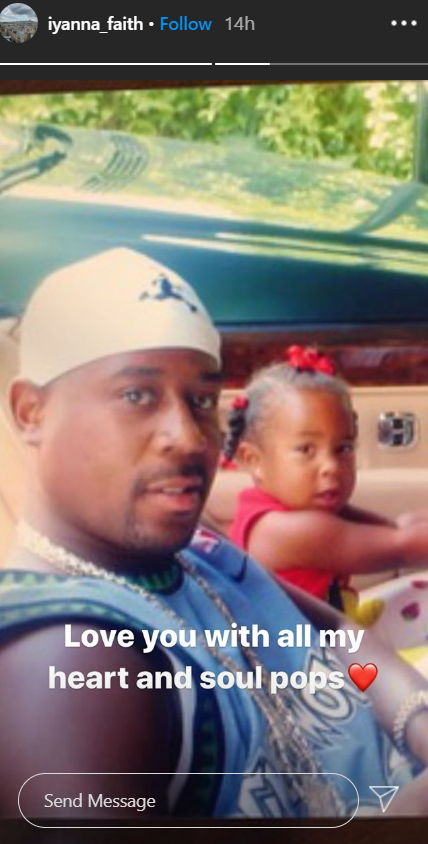 Martin Lawrence and his daughter Iyanna Lawrence sit in the side by side in a convertible car | Source: Instagram.com/iyanna_faith