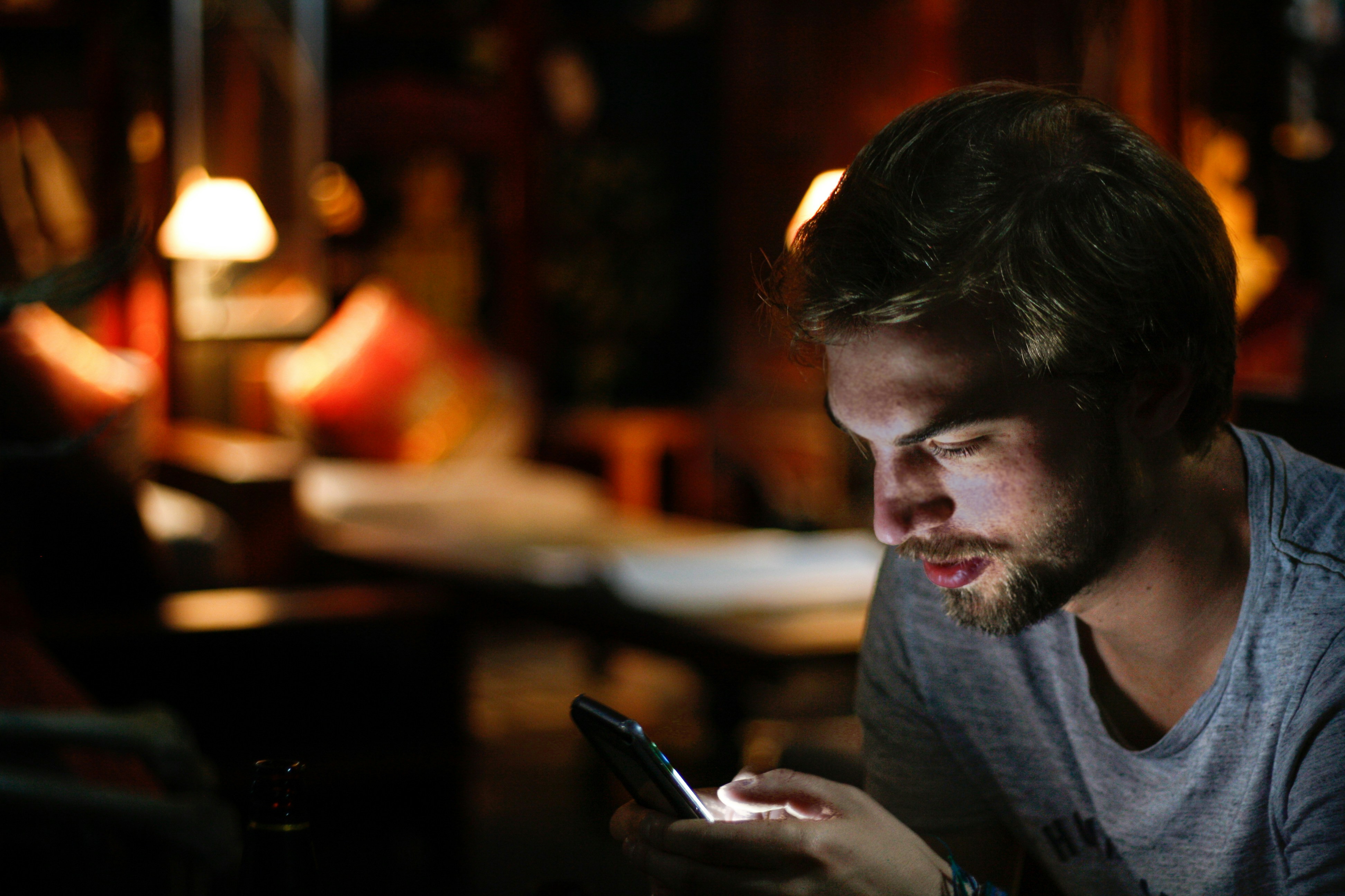 A man using his phone | Source: Unsplash