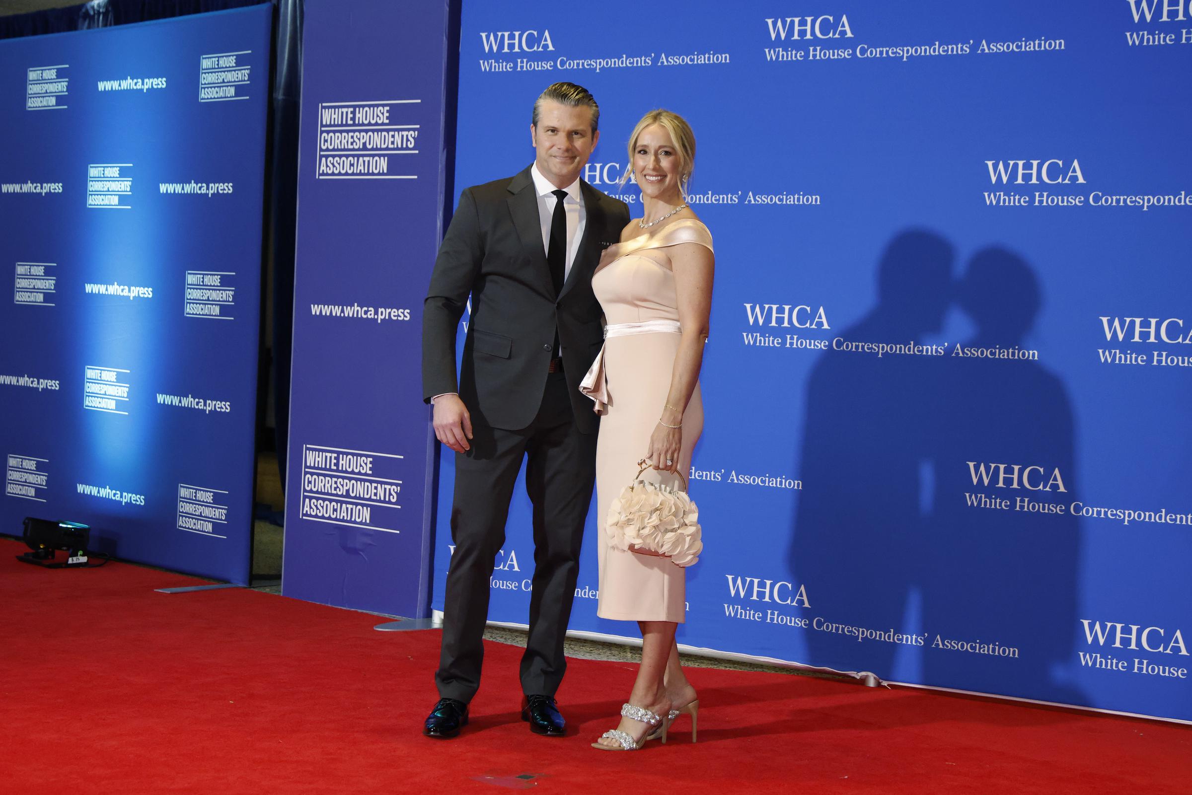 Pete Hegseth and Jennifer Rauchet attend the White House Correspondents' Dinner at Washington Hilton on April 25, 2026, in Washington, D.C. | Source: Getty Images