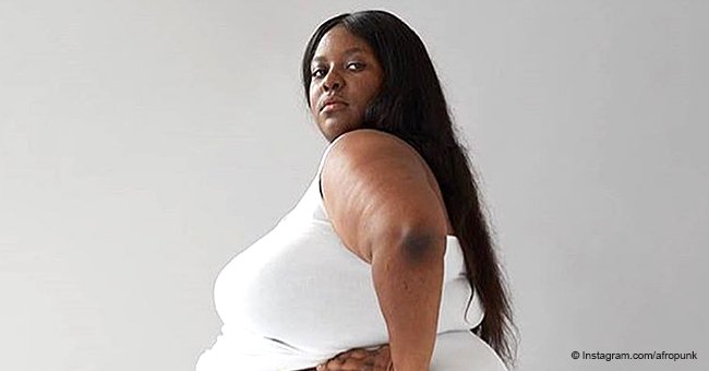 Plus-size model's underwear photo goes viral & sparks heated debate on social media