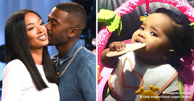 Ray J and Princess Love's daughter Melody melts hearts, munching on a snack in recent video