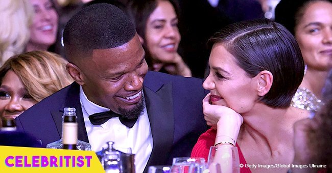 Jamie Foxx and Katie Holmes spotted holding hands and sharing kisses on beach date 