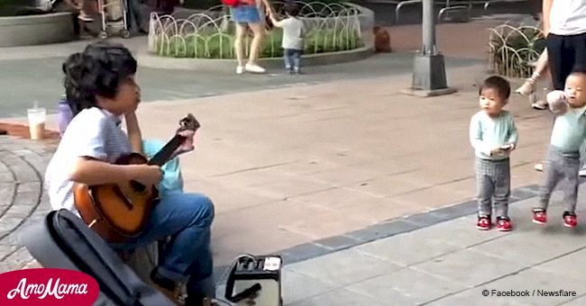 Little artist aged only 11 conquers passersby with incredible street performance