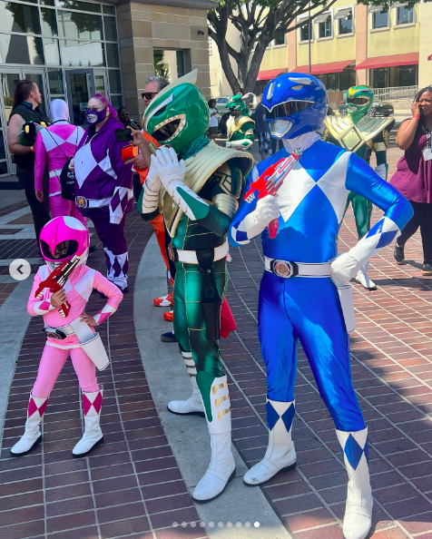 Cosplayers at Power Morphicon, posted on August 27, 2024 | Source: Instagram/larryanddannielynn