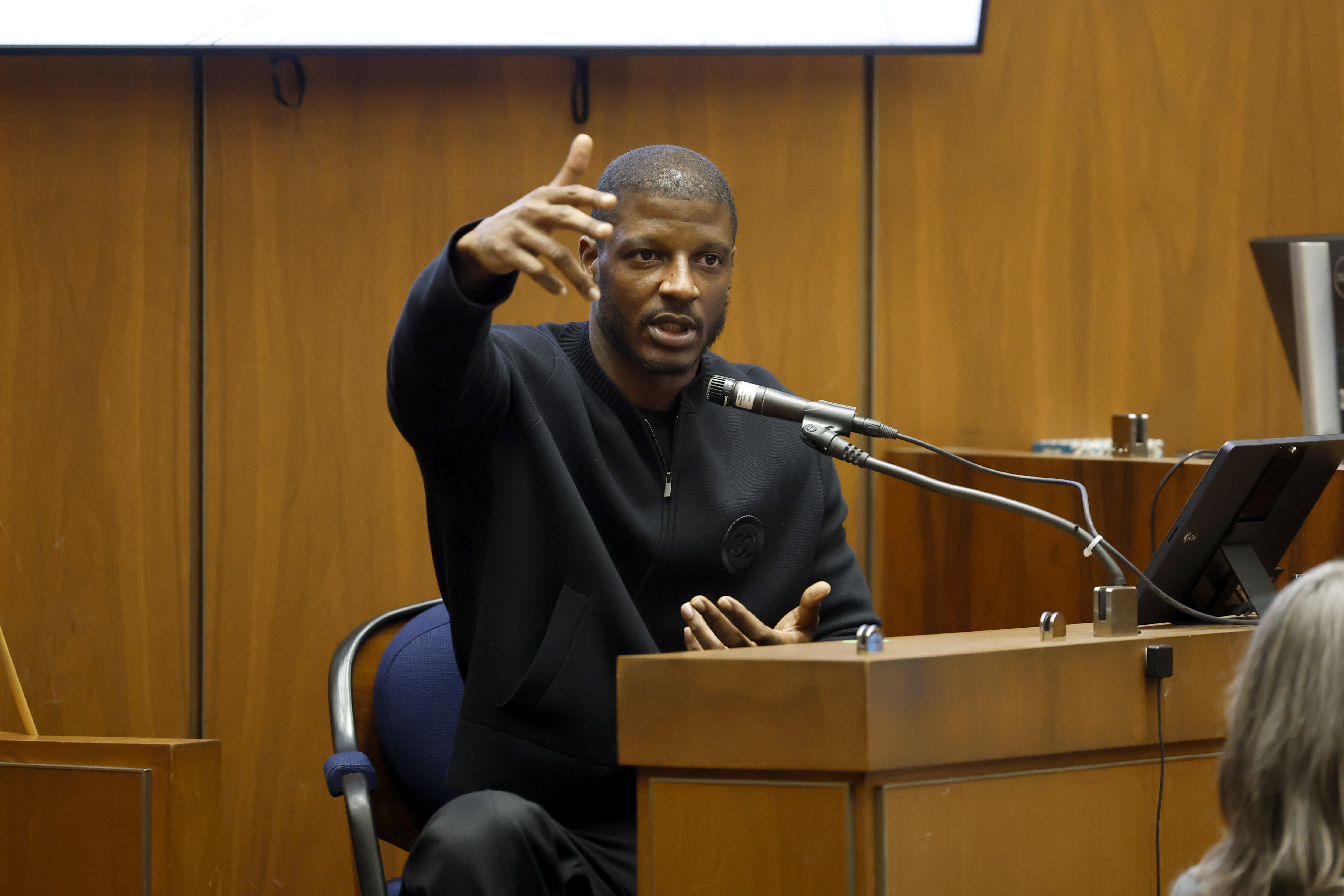 A$AP Relli testifies in A$AP Rocky's felony assault trial on January 29, 2025 | Source: Getty Images