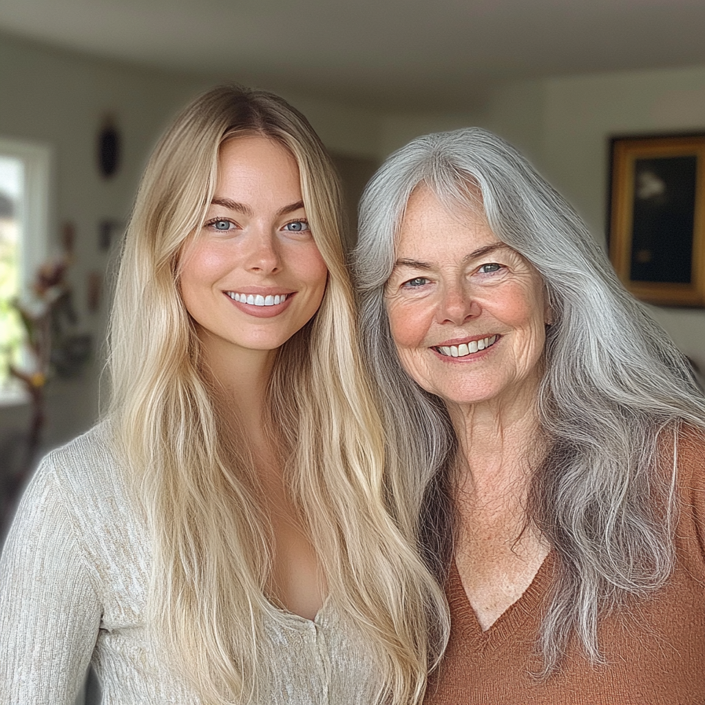 Two smiling women | Source: Midjourney