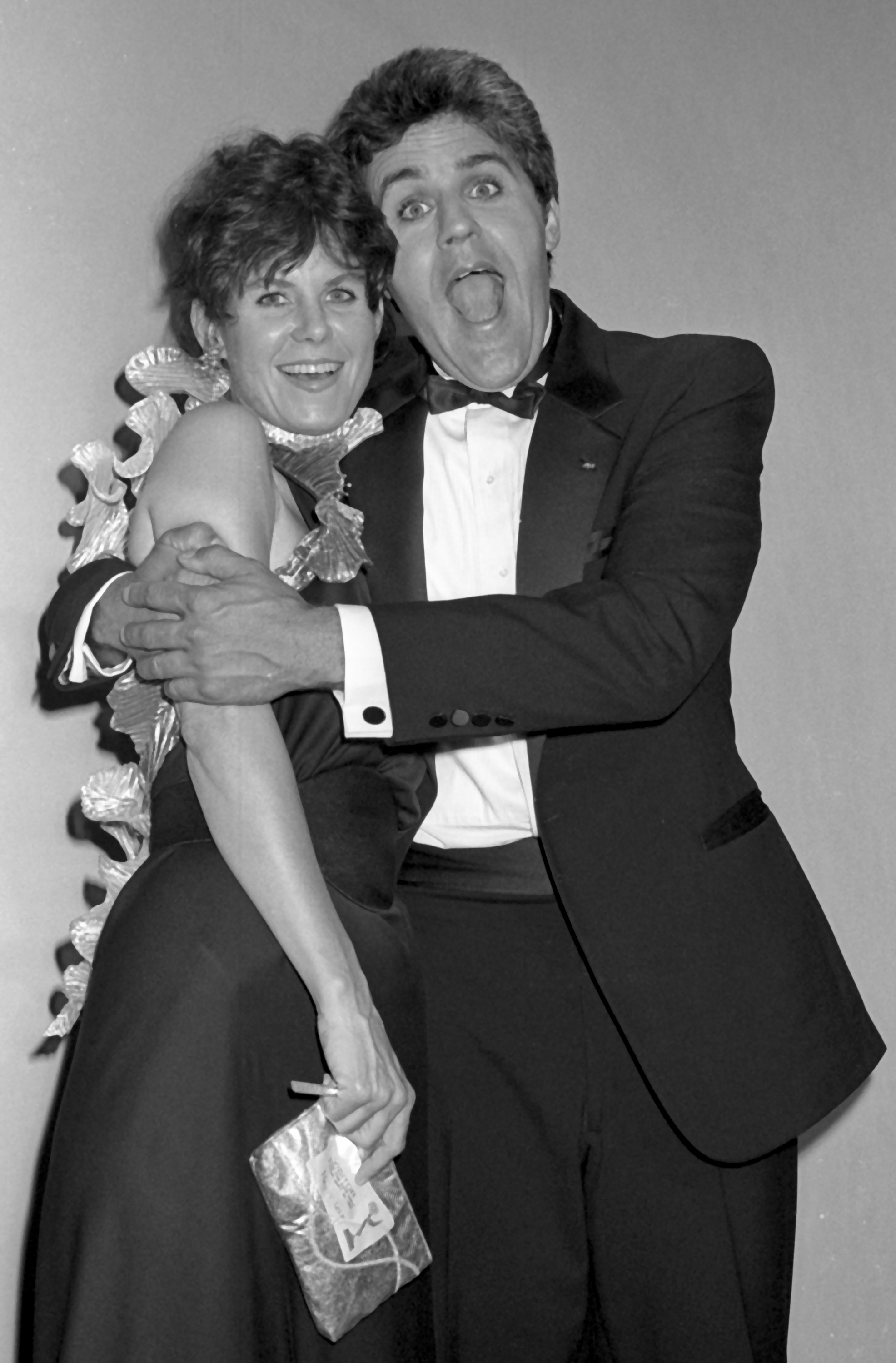 Jay and Mavis Leno attend 39th Annual Primetime Emmy Awards on September 20, 1987 | Source: Getty Images