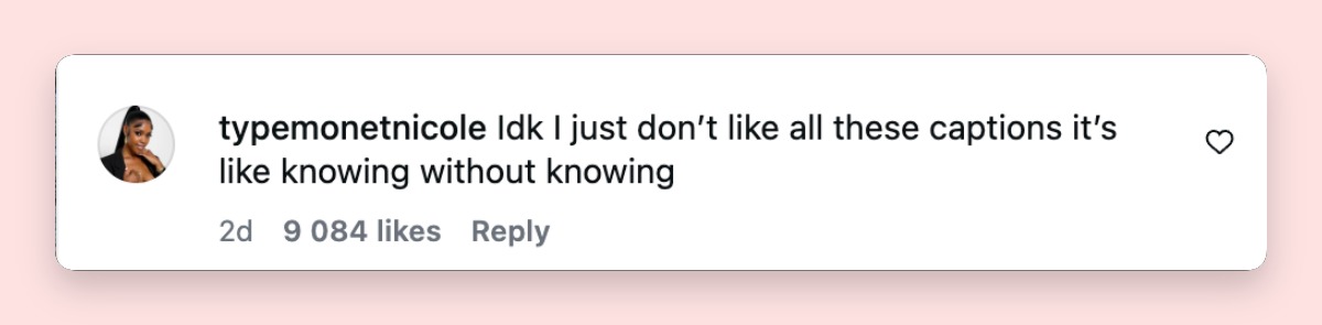 A netizen's reaction to Ashly Robinson's post. | Source: Instagram/ashleejenae