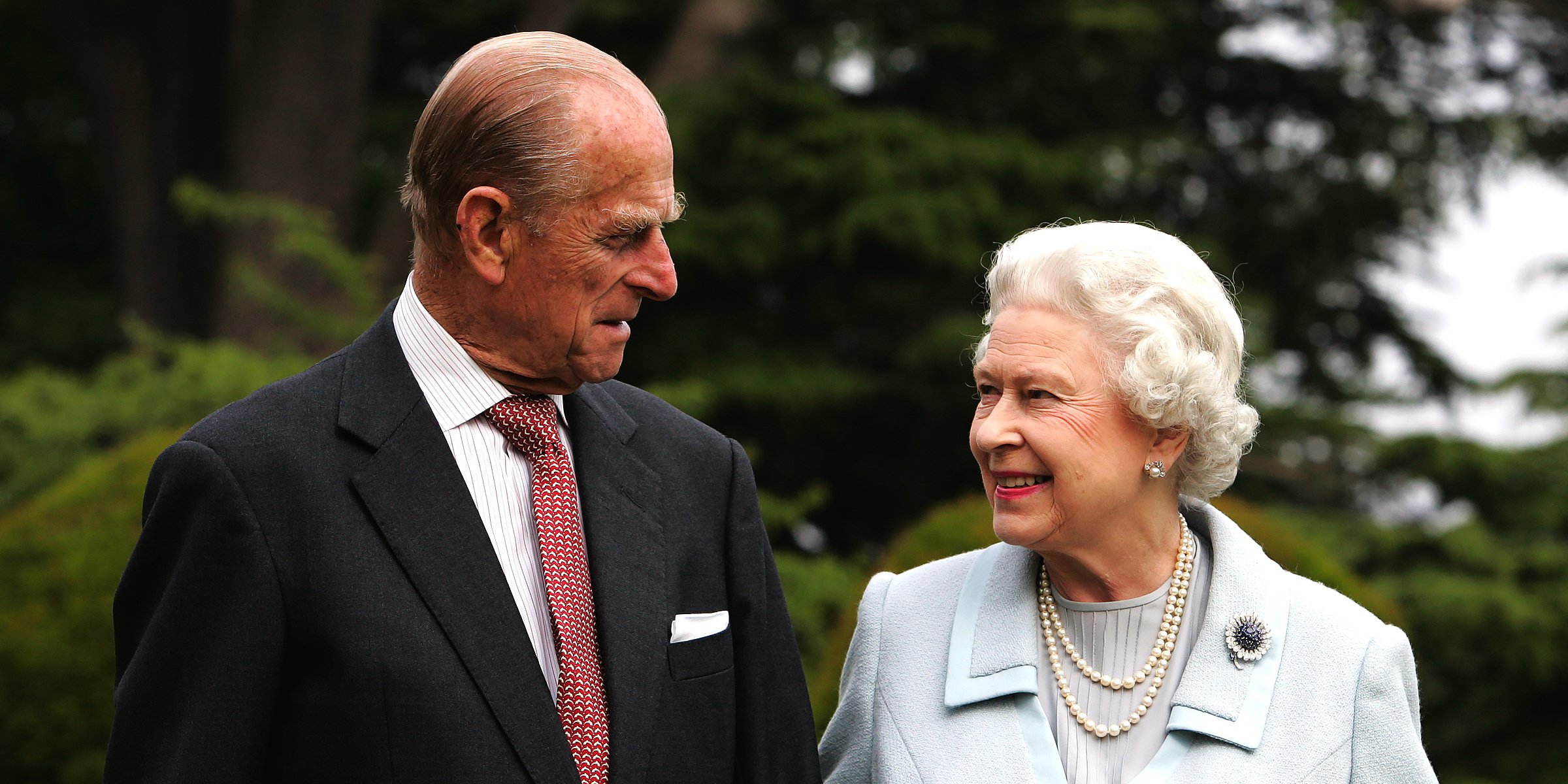 Queen Elizabeth II und Prinz Philip. | Grabstätte von Königin Elizabeth II. | Quelle: Getty Images
