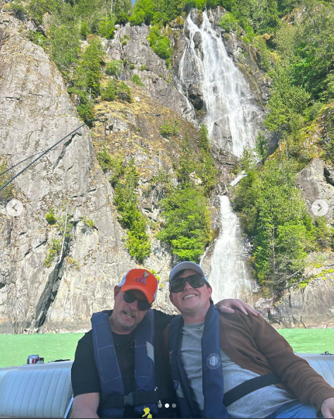 Michael J. Fox and Sam Michael Fox posing for a picture posted on May 30, 2023 | Source: Instagram/realmikejfox