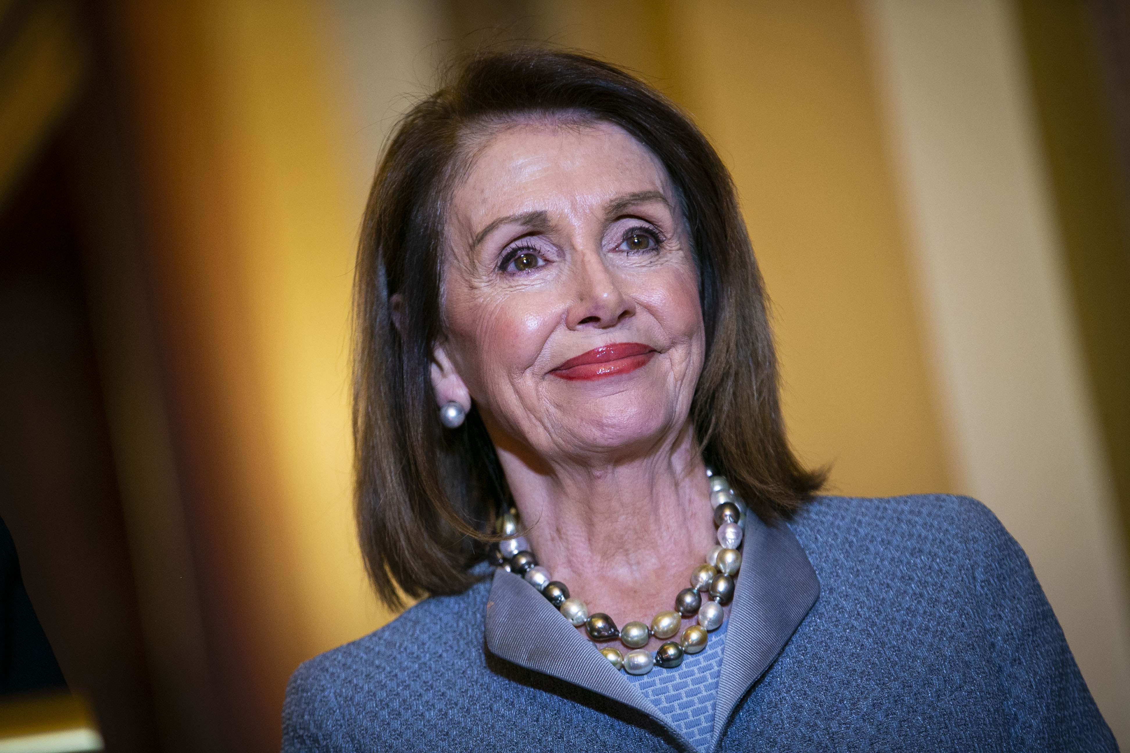 House Speaker Nancy Pelosi during a meeting with NATO Secretary General Jens Stoltenberg at the U.S. Capitol | Photo: Getty Images