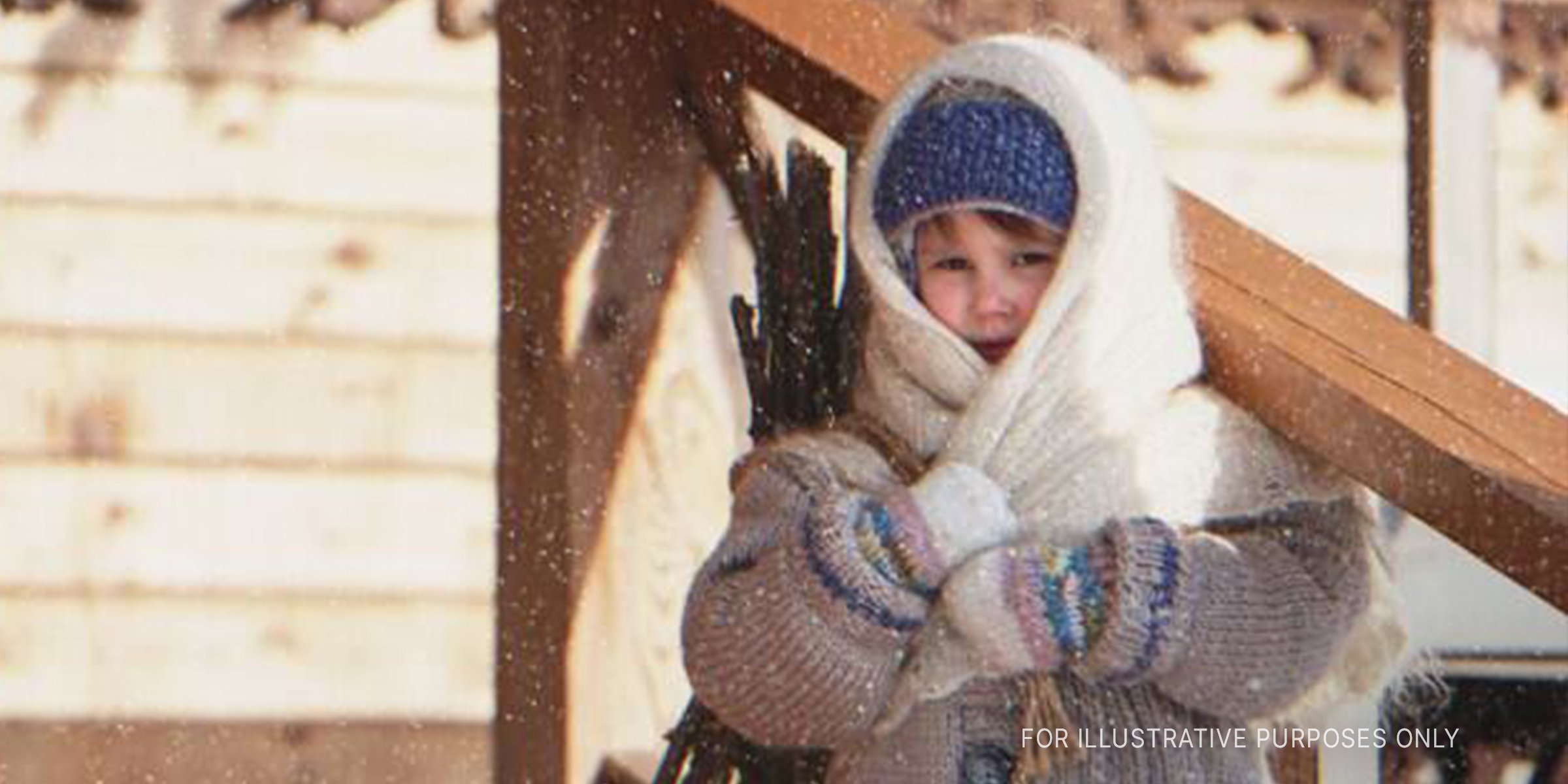 Little Girl In Snow. | Source: Shutterstock