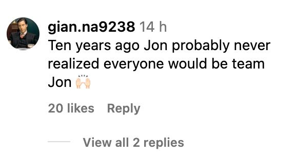 A fan comments on Jon Gosselin’s Instagram post. | Source: Instagram/jongosselin1