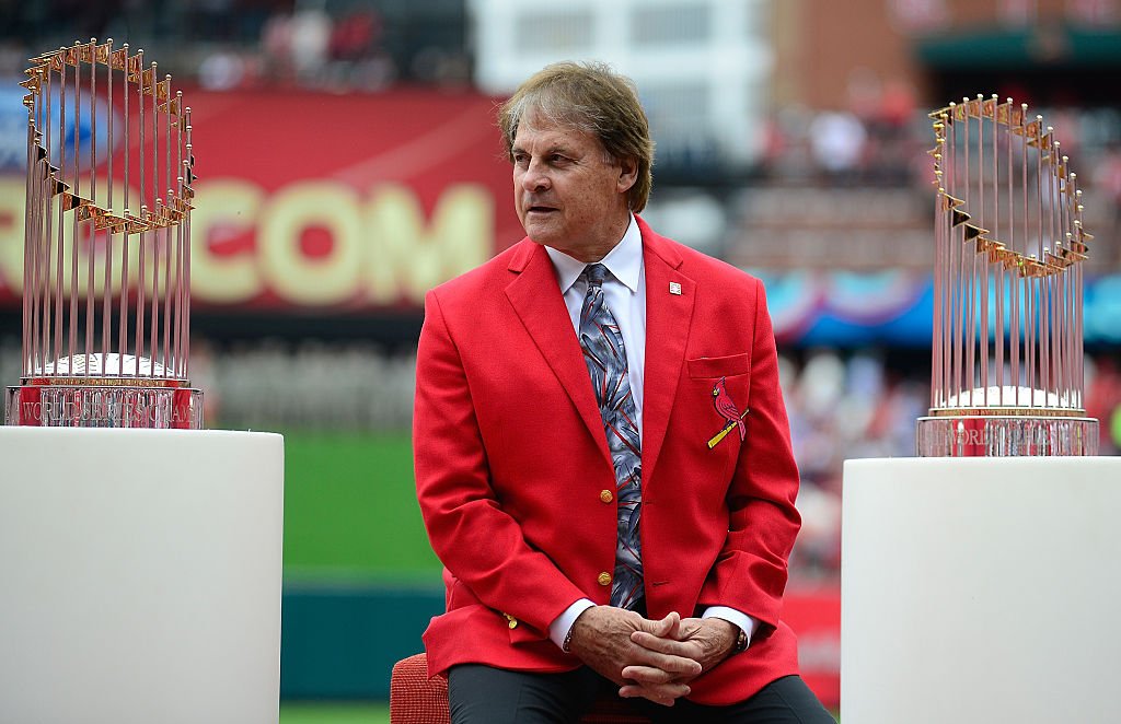 Tony La Russa during the opening day ceremony before a game against the Milwaukee Brewers at Busch Stadium on April 13, 2015 | Photo: Getty Images