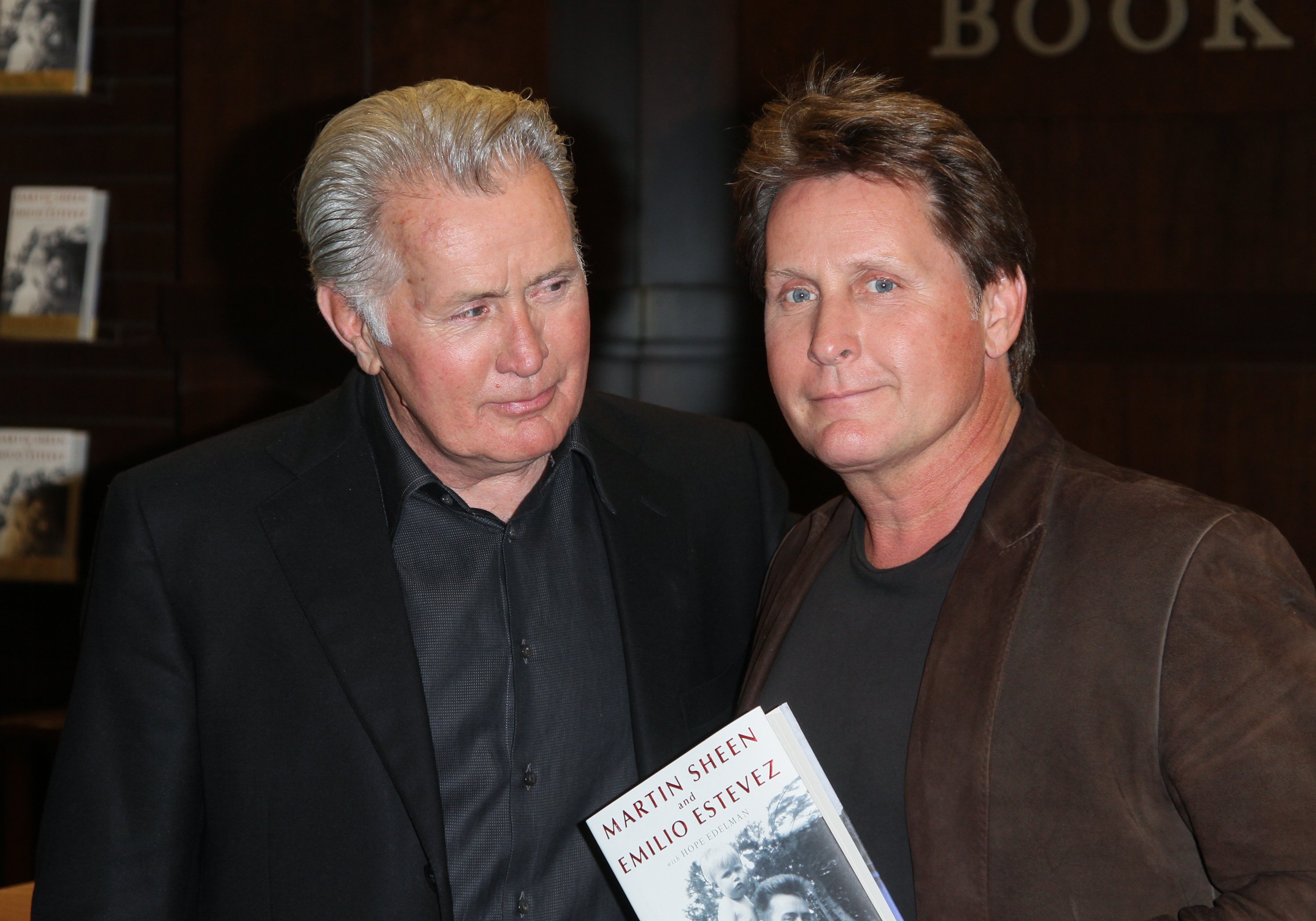 Martine Sheen and Emilio Estevez in Los Angeles in 2012. | Source: Getty Images 