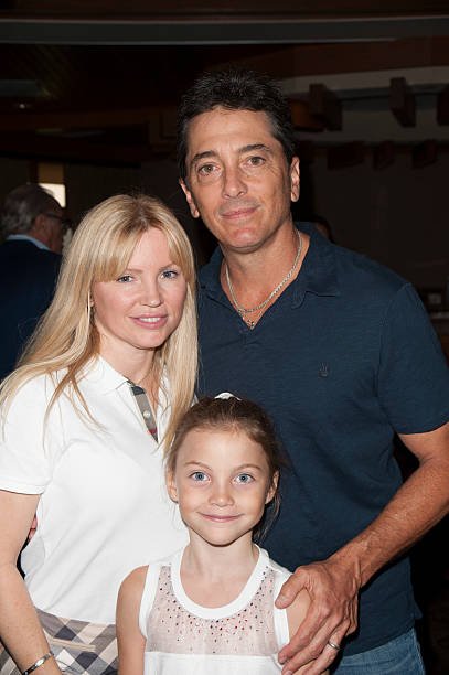 Scott Baio, his wife Renee Sloan and daughter Bailey Baio at the Scott Baio 1st annual charity golf tournament at Woodland Hills Country Club on September 21, 2015 in California | Source: Getty Images