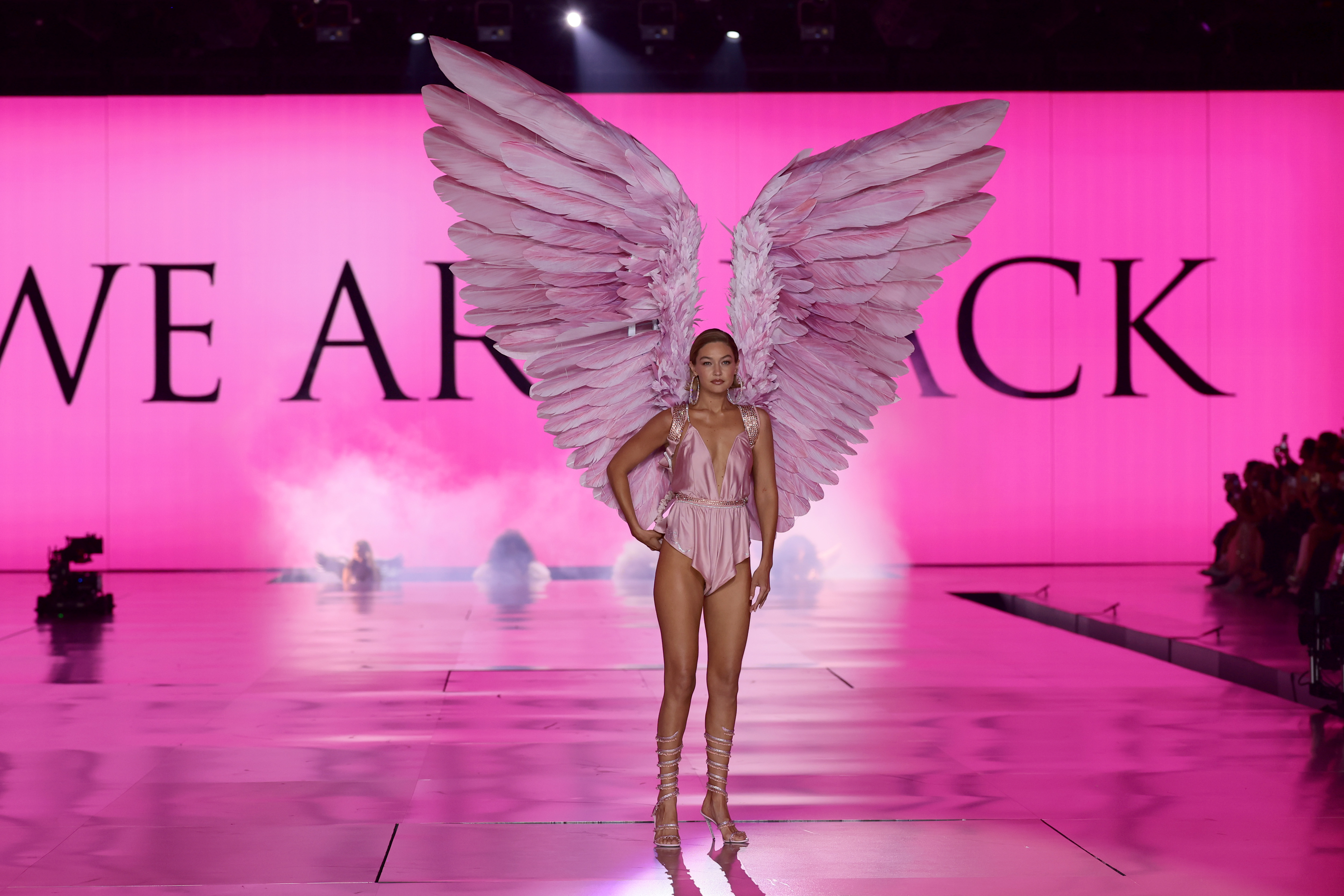 Gigi Hadid walks the runway for the Victoria's Secret Fashion Show 2024 | Source: Getty Images