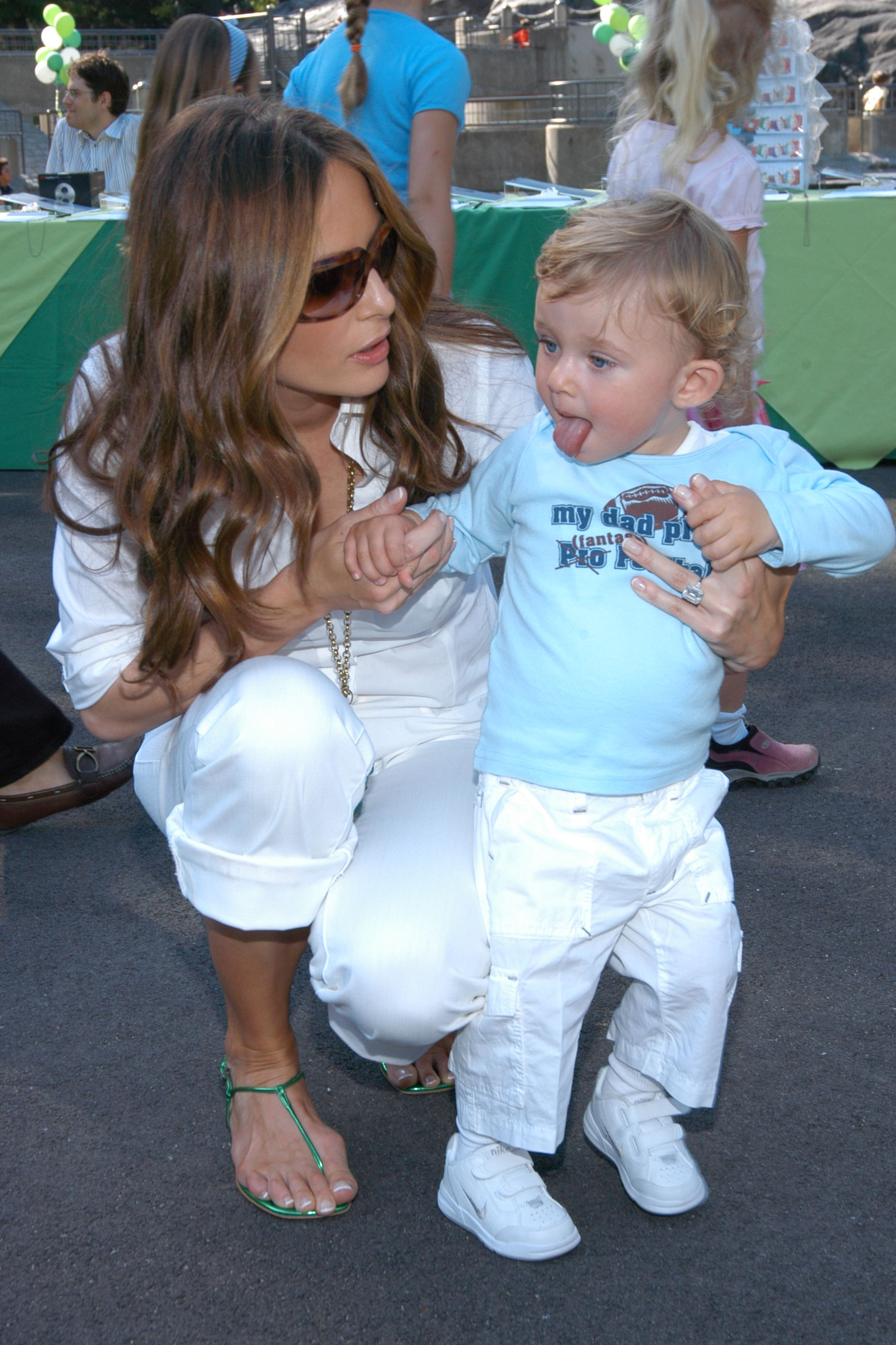 Melania and Barron Trump at the Annual Playground Party on May 30, 2007, in New York. | Source: Getty Images