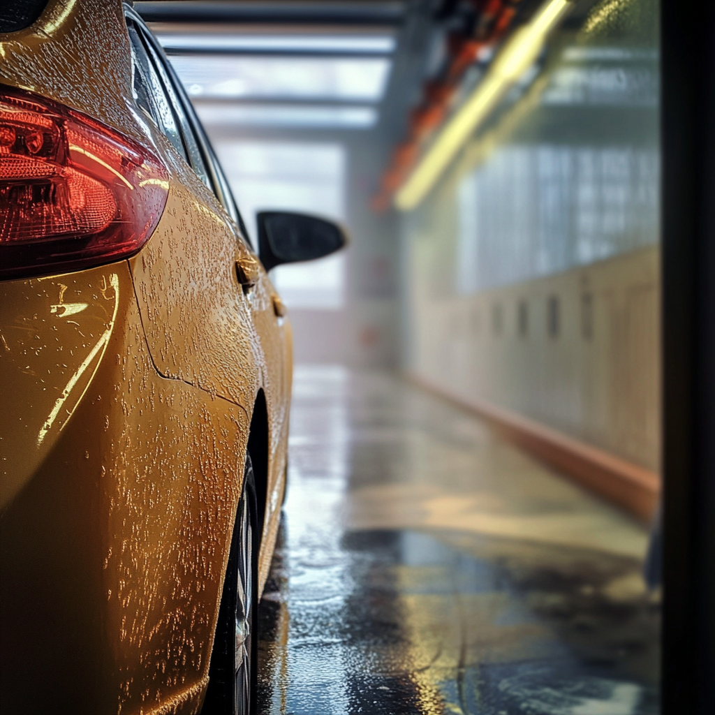 A car at a car wash | Source: Midjourney