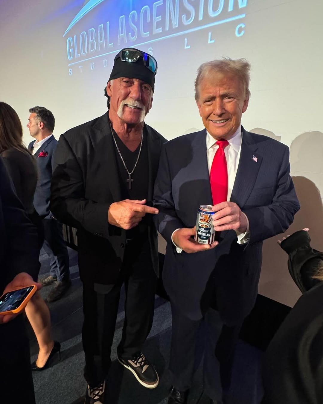 Hulk Hogan and Donald Trump from a post dated January 20, 2025. | Source: Instagram/therealamericanbeer