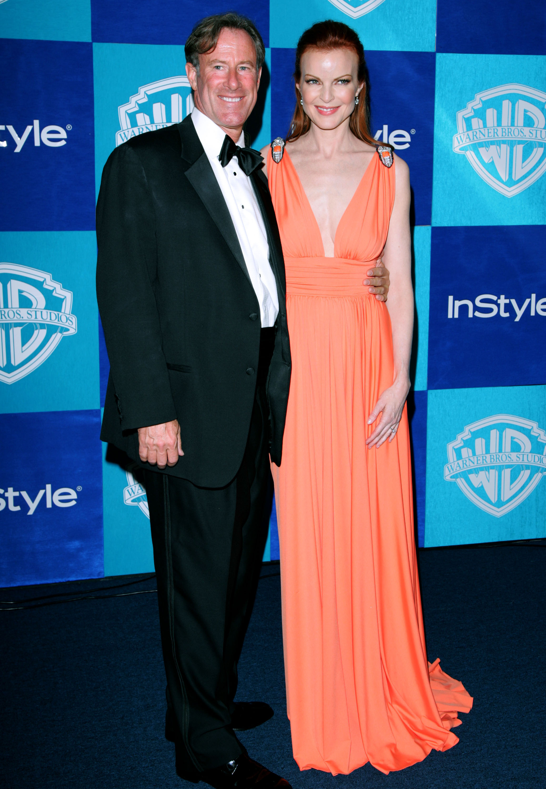 Tom Mahoney and Marcia Cross at the InStyle and Warner Bros. 2006 Golden Globes After Party  in Beverly Hills, California. | Source: Getty Images