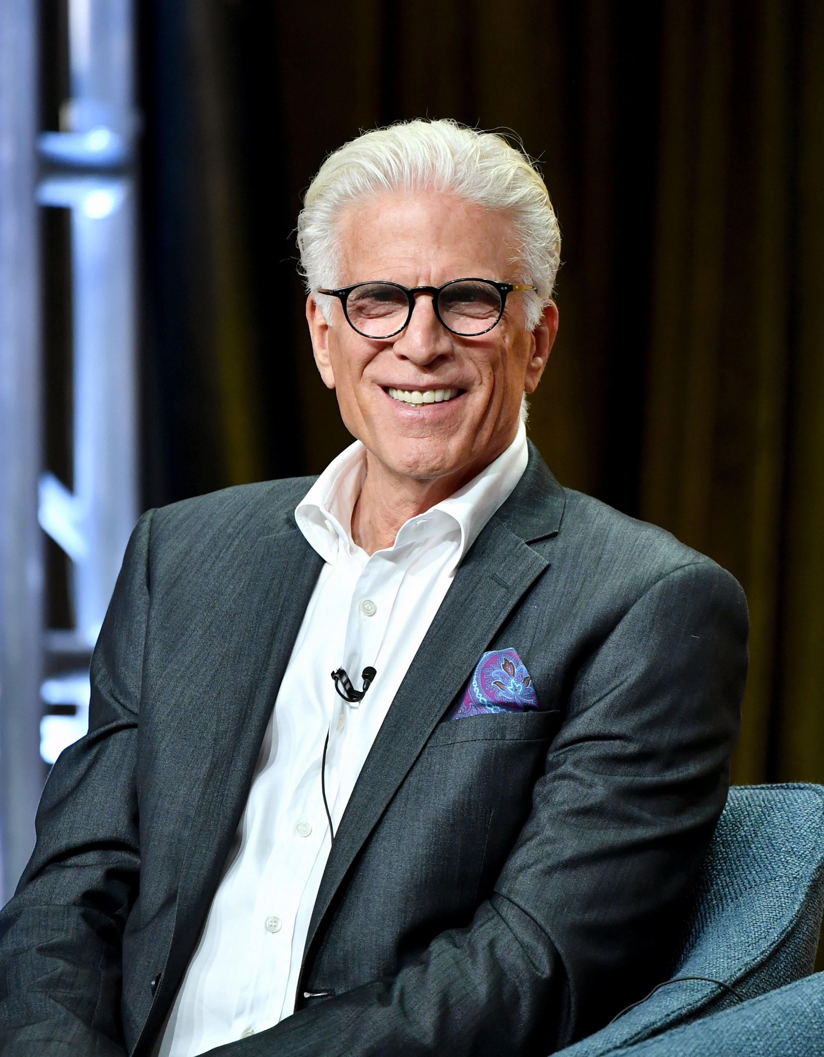 Ted Danson of "The Good Place" speaks during the NBC segment of the 2019 Summer TCA Press Tour at The Beverly Hilton Hotel on August 08, 2019 | Photo: Getty Images