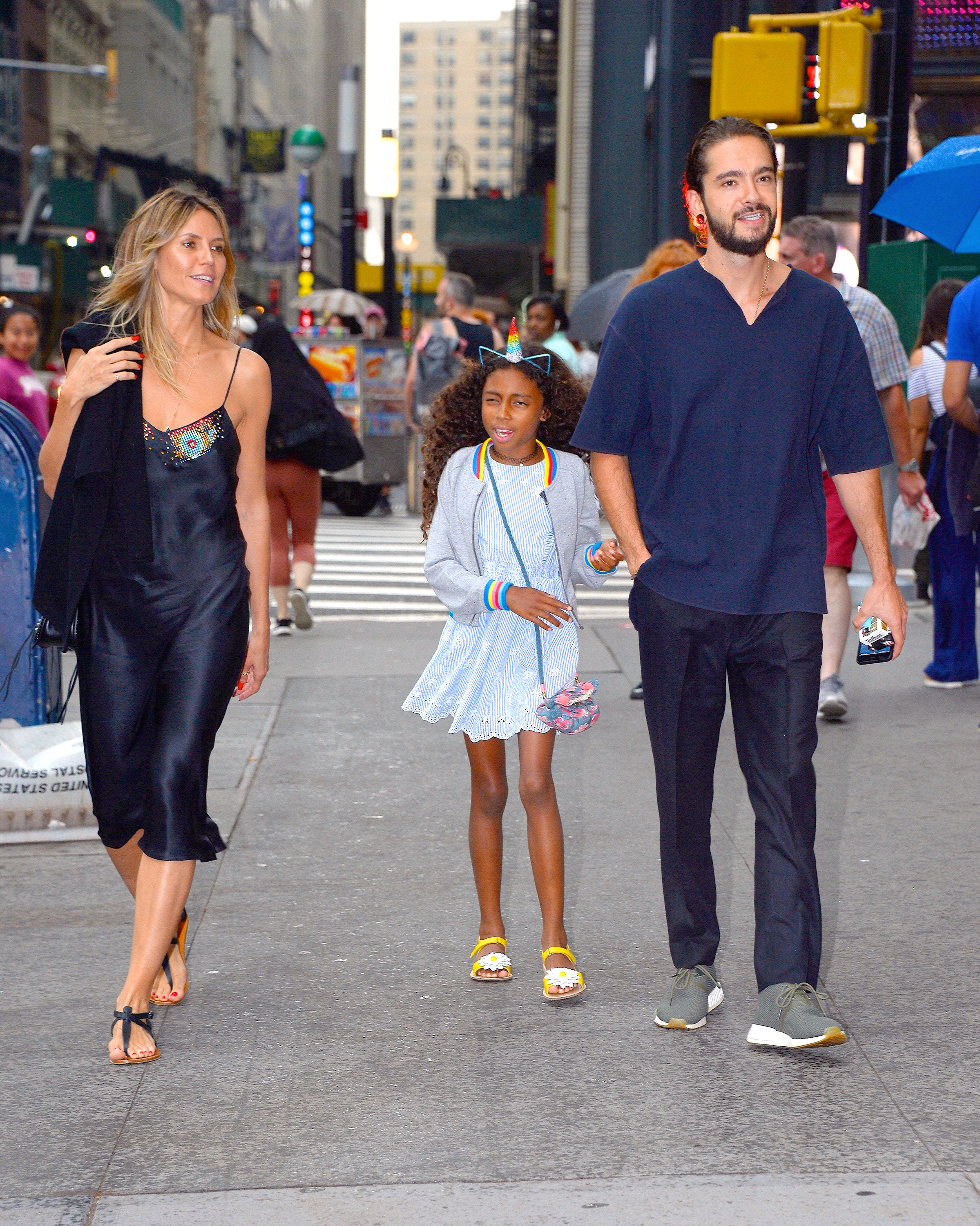 Heidi Klum spotted with her daughter Lou Samuel out and about in New York City on July 3, 2018. | Source: Getty Images