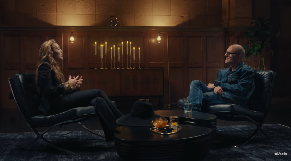 Miley Cyrus speaks with Zane Lowe in an intimate Apple Music interview, sharing the emotional weight behind her vocal condition | Source: YouTube/AppleMusic