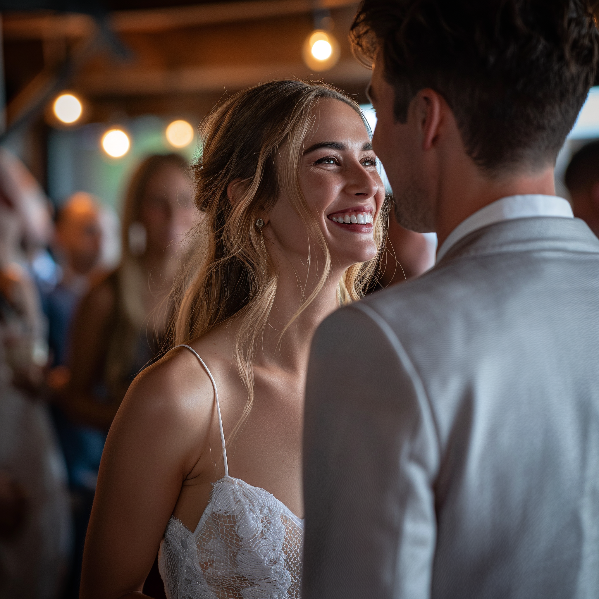 A happy bride and groom | Source: Midjourney