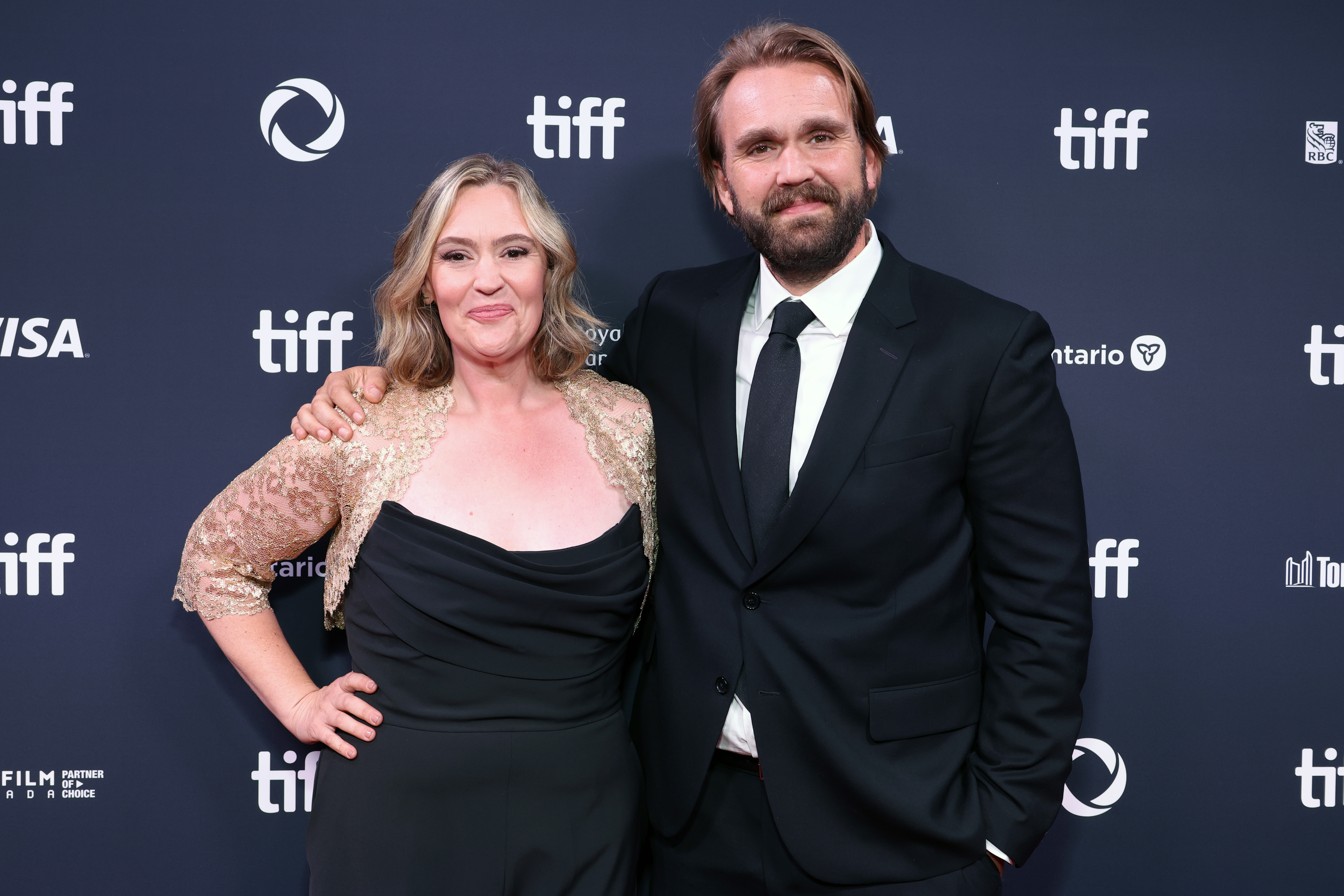 Jennifer Candy and Christopher Candy attend the premiere of "John Candy: I Like Me" during the 2025 Toronto International Film Festival at Roy Thomson Hall on September 4, 2025. in Toronto, Ontario. | Source: Getty Images