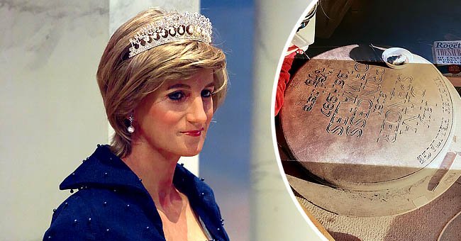 Diana Princess of Wales at the Madame Tussauds NY wax museum on September 16, 2017 in New York, the next image shows a plaque in progress in honor of her memory | Photo: Shutterstock and Instagram