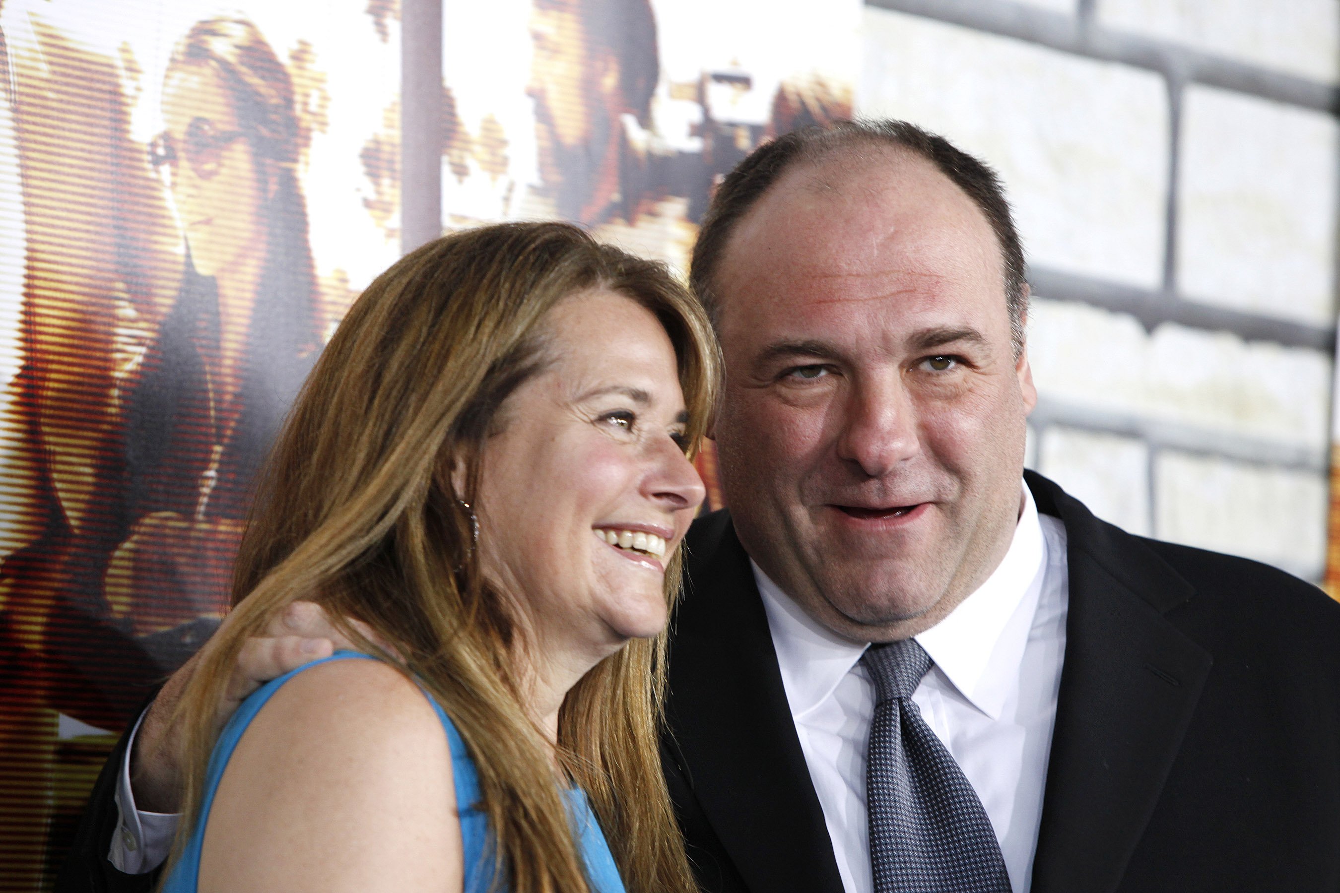 Lorraine Bracco and James Gandolfini arriving at the LA premiere of HBO Films "Cinema Verite" at Paramount Studios in Los Angeles, California on April 11, 2011. | Source: Shutterstock