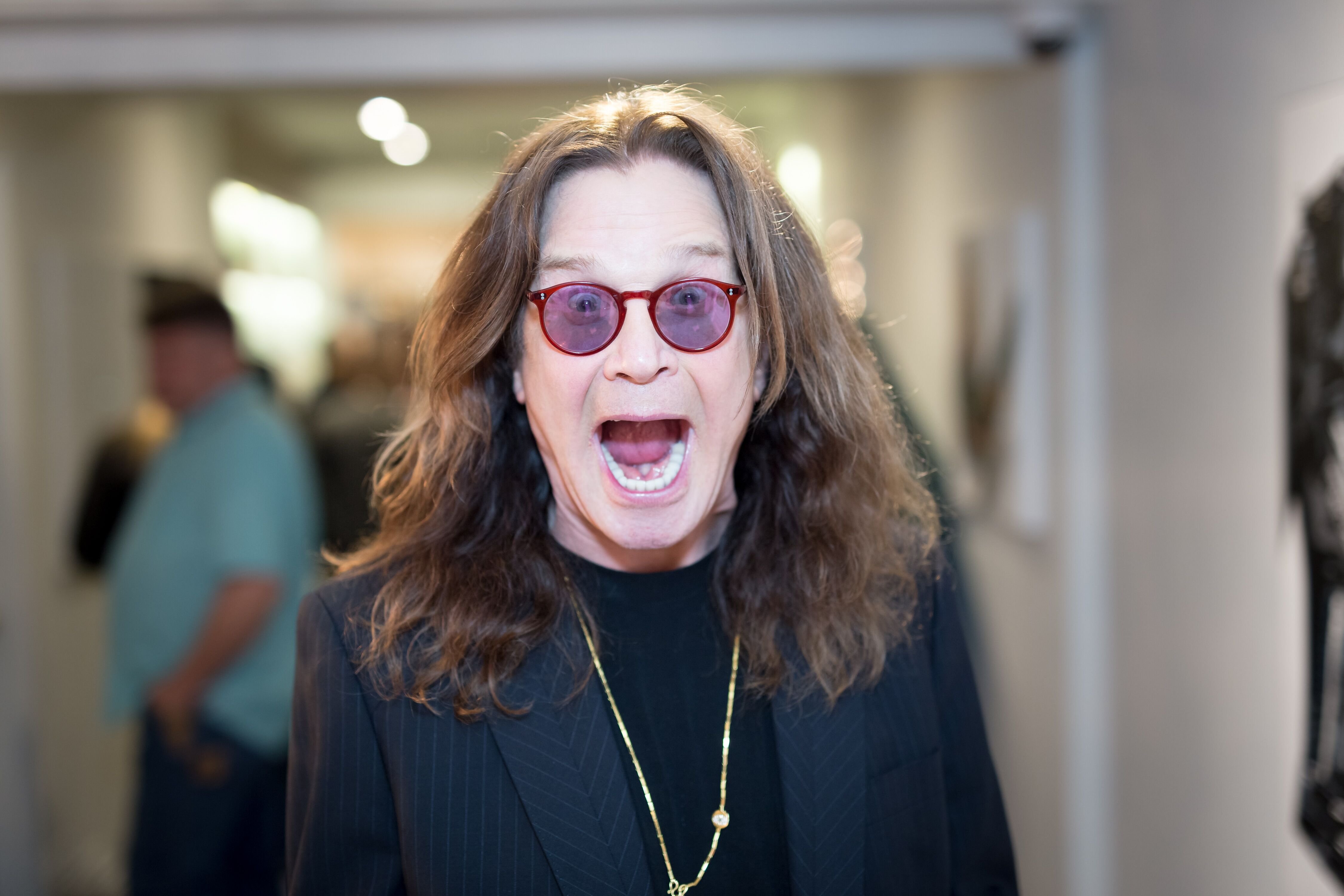 Ozzy Osbourne at the Billy Morrison Aude Somnia Solo Exhibition. | Source: Getty Images