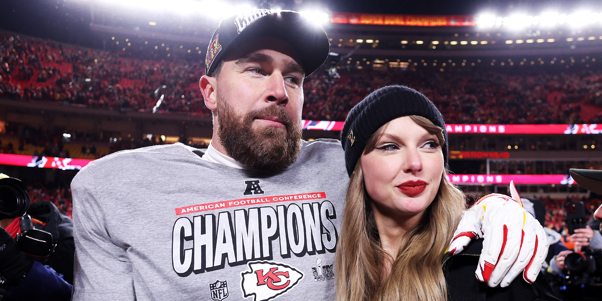 Travis Kelce and Taylor Swift | Source: Getty Images